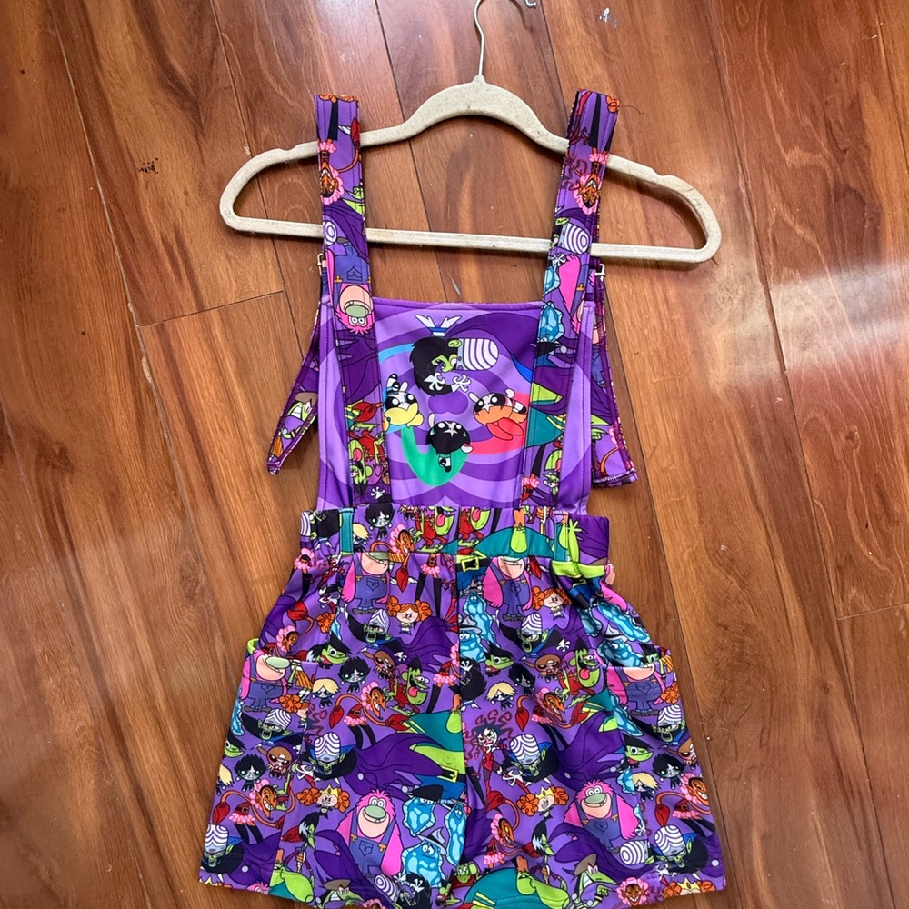 Blackmilk Purple Playful Overalls
